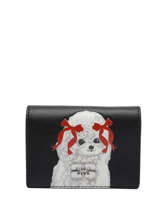 26SS 가니 부 플랩 카드 홀더 B3010125099 Black