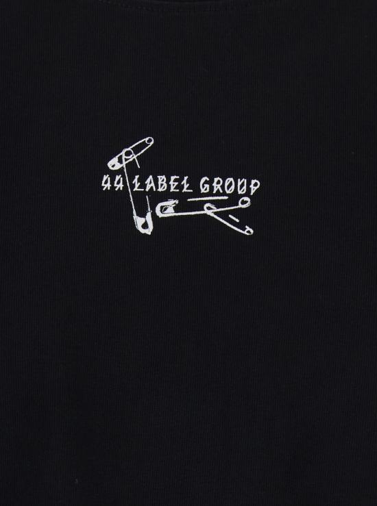 26SS 44레이블 반팔 티셔츠 B0030556FA706P783 Black - 44 LABEL