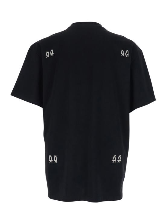 26SS 44레이블 반팔 티셔츠 B0030556FA706P748 Black - 44 LABEL