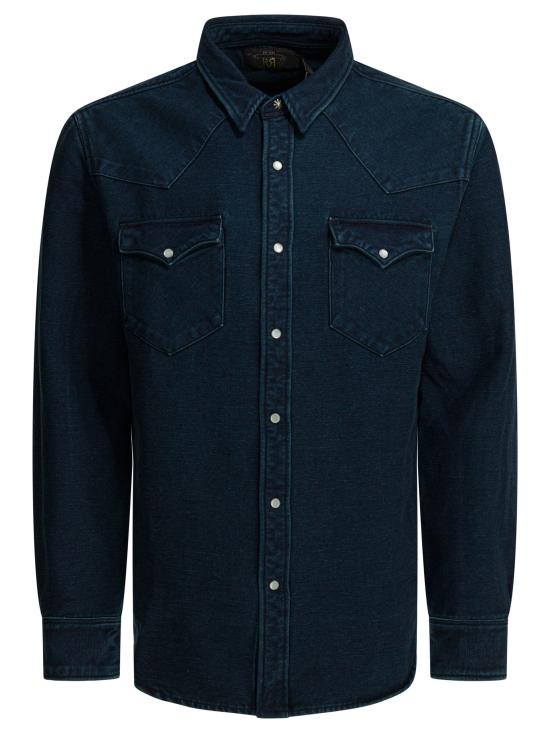 26SS 더블알엘 긴팔 셔츠 782P06938001INDIGO Blue