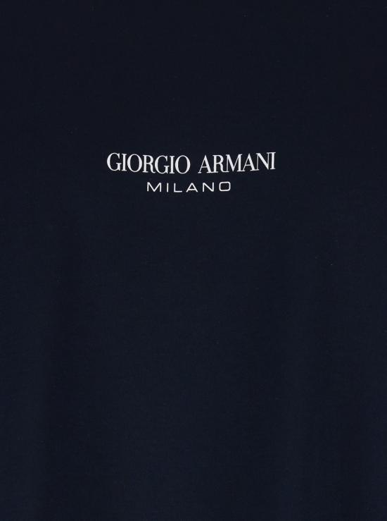 26SS 조르지오 아르마니 반팔 티셔츠 GM001085TE10629UB100 Blu - GIORGIO ARMANI