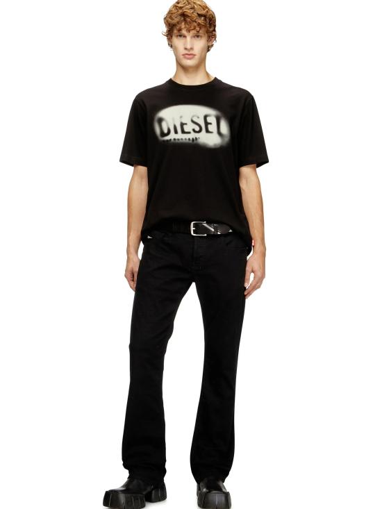 26SS 디젤 반팔 티셔츠 A199830QIAM 9XX Black - DIESEL