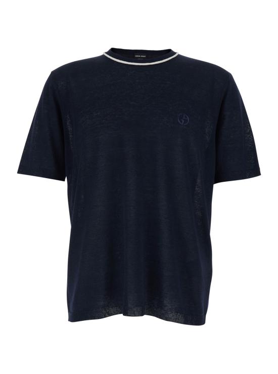 26SS 조르지오 아르마니 반팔 티셔츠 GM003520AF24710FB010 Blu