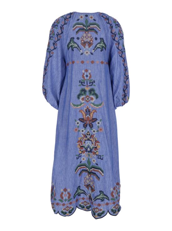 26SS 팜 리오 롱 원피스 34907726051 Light blue - FARM RIO