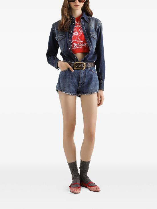 26SS 돌체앤가바나 반팔 티셔츠 F8U13ZGDDNF R0491 Black - DOLCE & GABBANA