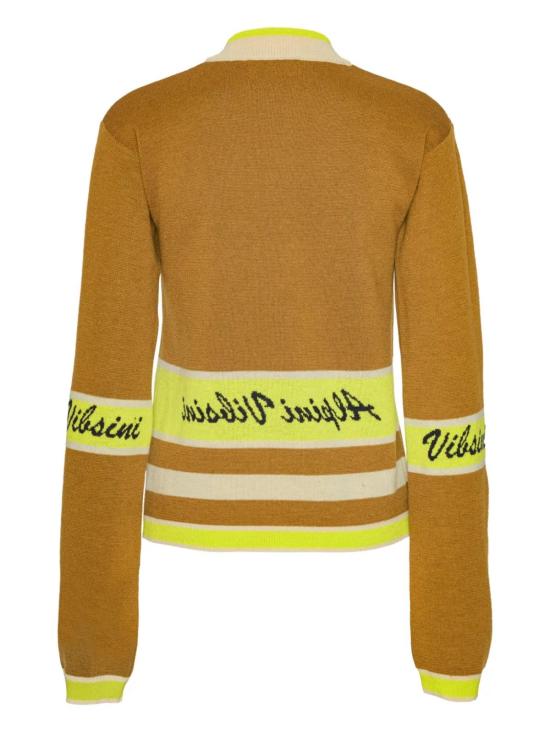  헨릭 빕스코브 스웨터 Henrik Vibskov 레이스 저지 긴팔 탑 Camel Alpini - HENRIK VIBSKOV