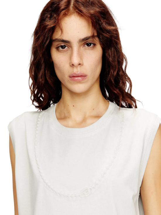 26SS 디젤 긴팔 티셔츠 A209790BMBJ 141 White - DIESEL