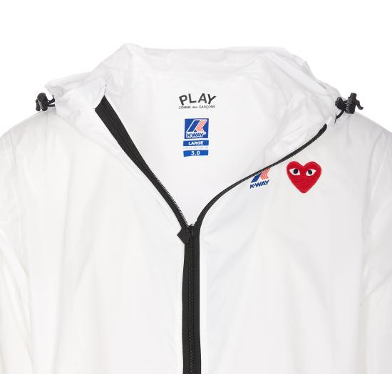 26SS 꼼데가르송 X 까웨 윈드 레인 자켓 AZ J501 051 3 White - COMME DES GARCONS