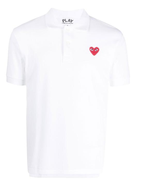 26SS 꼼데가르송 폴로 티셔츠 AX T006 051 White