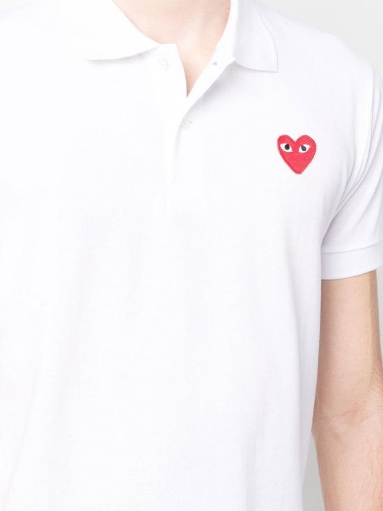 26SS 꼼데가르송 폴로 티셔츠 AX T006 051 White - COMME DES GARCONS