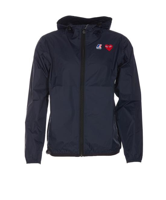 26SS 꼼데가르송 X 까웨 윈드 레인 자켓 AZ J501 051 Blue