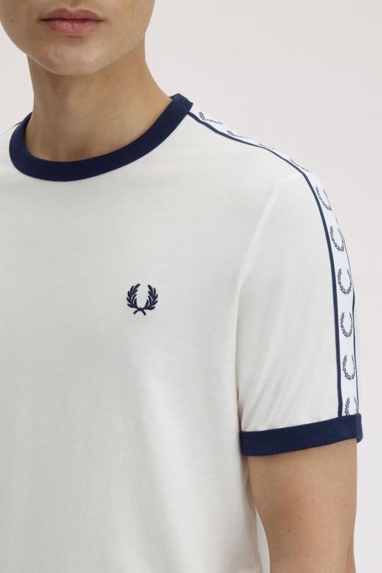 26SS 프레드페리 반팔 티셔츠 M4620 129 Snow white - FRED PERRY