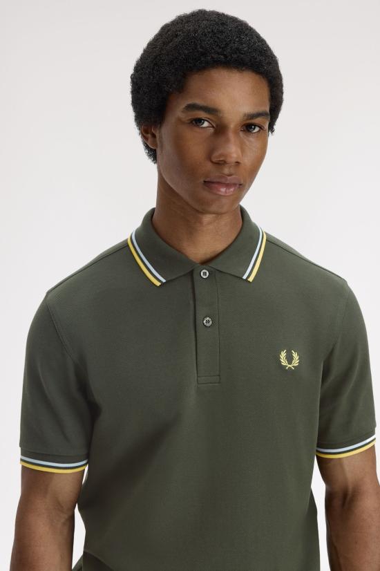 26SS 프레드페리 폴로 티셔츠 M3600 05B Hntngr lgic lmnb - FRED PERRY