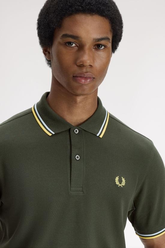26SS 프레드페리 폴로 티셔츠 M3600 05B Hntngr lgic lmnb - FRED PERRY