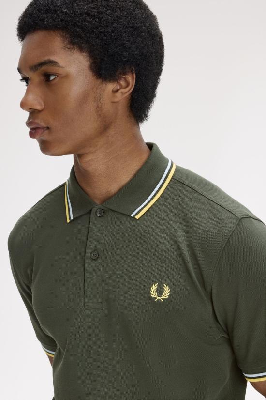 26SS 프레드페리 폴로 티셔츠 M3600 05B Hntngr lgic lmnb - FRED PERRY