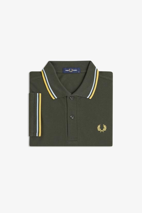 26SS 프레드페리 폴로 티셔츠 M3600 05B Hntngr lgic lmnb - FRED PERRY