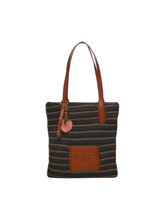 26SS 브이73 토트백 73BS9M802 CASSIENERO CUOIO Black tan