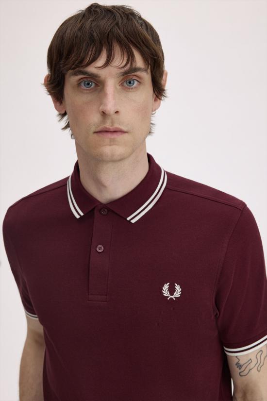 26SS 프레드페리 폴로 티셔츠 M3600 597 Oxblood - FRED PERRY