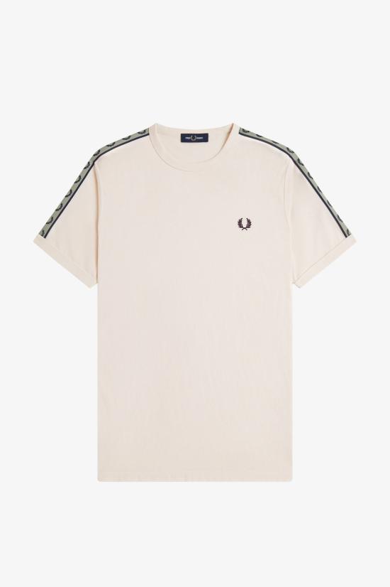 26SS 프레드페리 반팔 티셔츠 M4613 28B Ecru navy