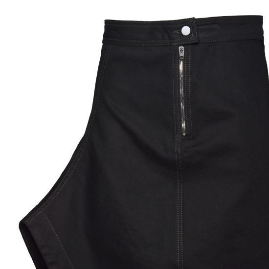 26SS 르메르 애시메트릭 데님 스커트 SK1072LD1071 BK999 Nero - LEMAIRE
