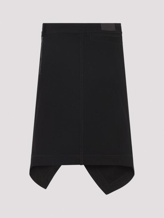 26SS 르메르 애시메트릭 데님 스커트 SK1072LD1071 BK999 Black - LEMAIRE