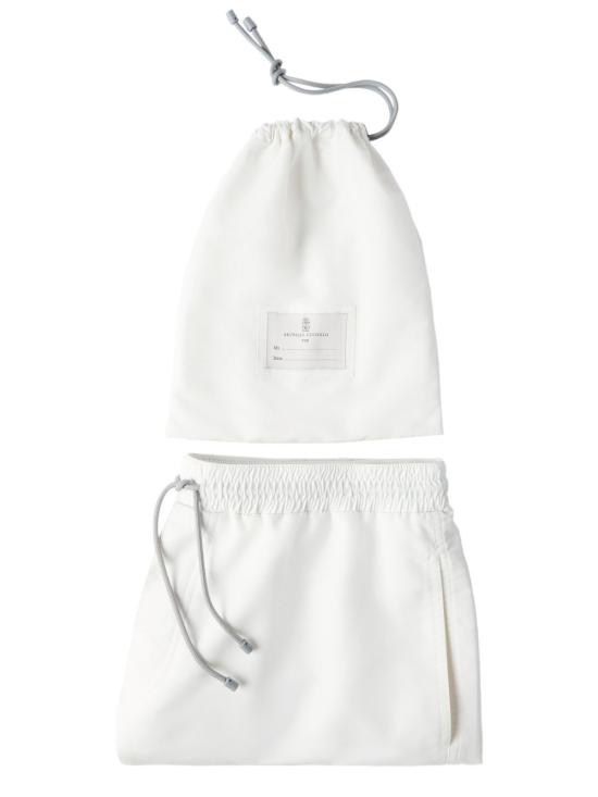 26SS 브루넬로 쿠치넬리 로고 스윔 팬츠 MW817043CNH15 PANAMA DOM