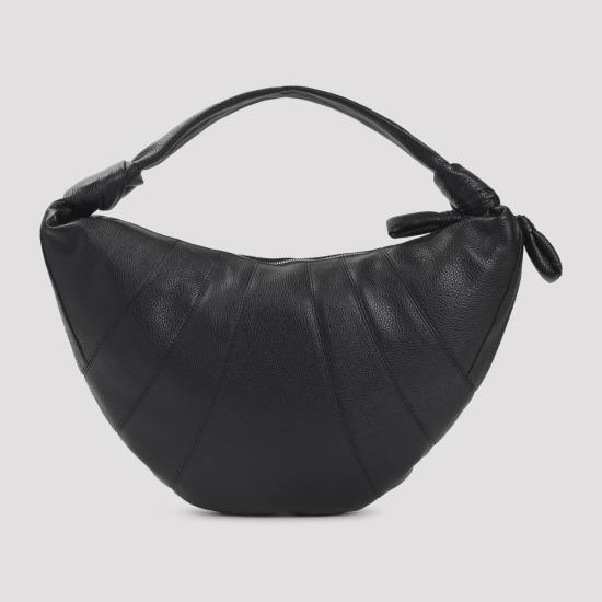 26SS 르메르 소프트 그레인드 레더 포춘 크루아상 백 BG0071 LL0018 999 BLACK DOM - LEMAIRE