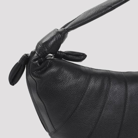 26SS 르메르 소프트 그레인드 레더 포춘 크루아상 백 BG0071 LL0018 999 BLACK DOM - LEMAIRE