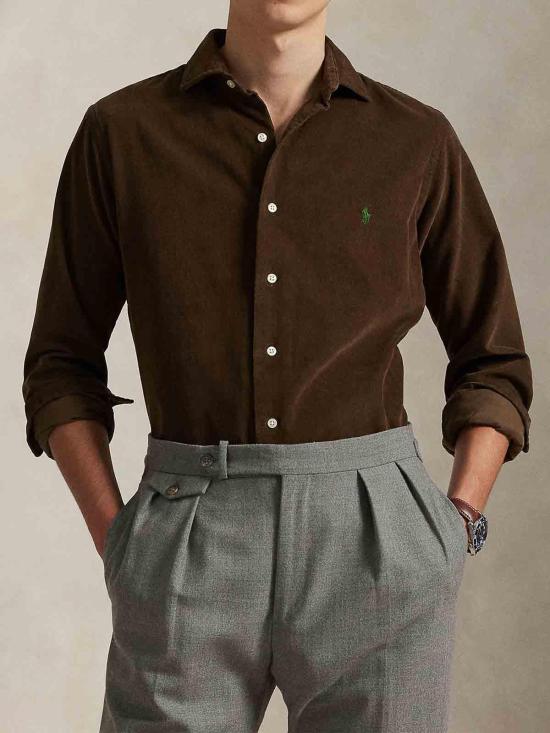 25FW 폴로 랄프로렌 셔츠 710P00518003 Brown - POLO RALPH LAUREN