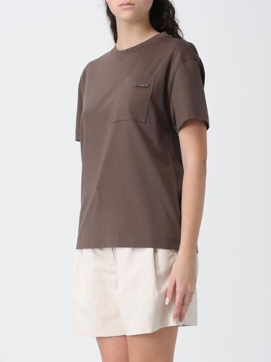 26SS 브루넬로 쿠치넬리 반팔 티셔츠 M0T81EC710 C8589 Brown - BRUNELLO CUCINELLI