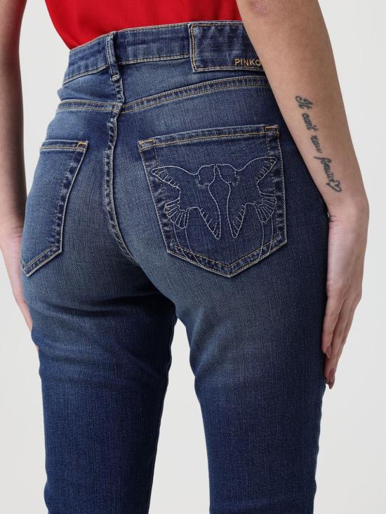 26SS 핑코 데님 팬츠 100169A33L PJC Blue - PINKO