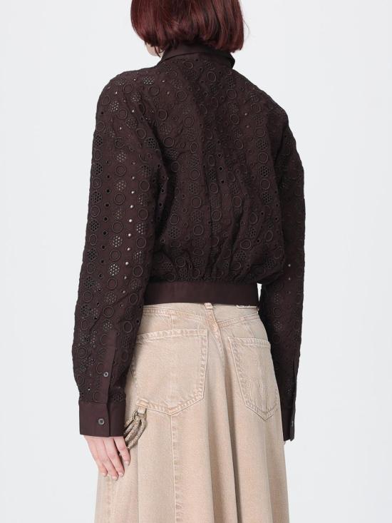 26SS 핑코 셔츠 106277A35P M28 Brown - PINKO