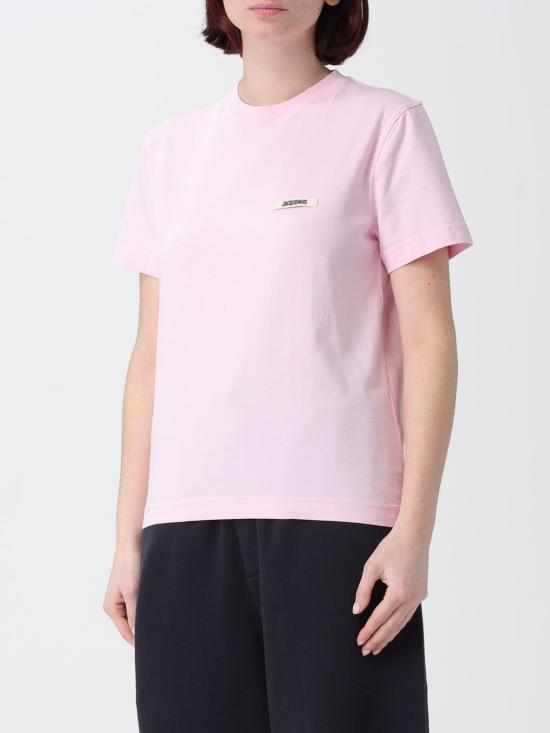 26SS 자크뮈스 반팔 티셔츠 25HTSW00550AJ00029 431 Pink - JACQUEMUS