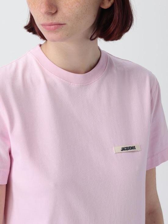 26SS 자크뮈스 반팔 티셔츠 25HTSW00550AJ00029 431 Pink - JACQUEMUS