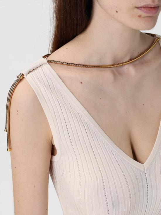 26SS 엘리자베타프랜치 롱 원피스 AM18S61E2 193 White - ELISABETTA FRANCHI