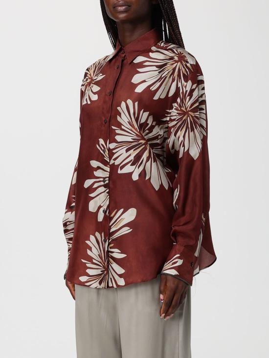 26SS 브루넬로 쿠치넬리 셔츠 MQ967RH206 C008 Burgundy - BRUNELLO CUCINELLI