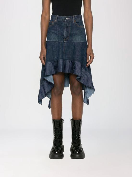 26SS 사카이 미디 스커트 2608315 401 Blue