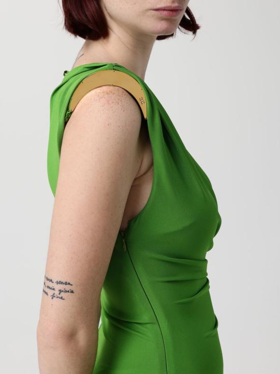 26SS 엘리자베타프랜치 롱 원피스 AB90661E2 EV3 Green - ELISABETTA FRANCHI