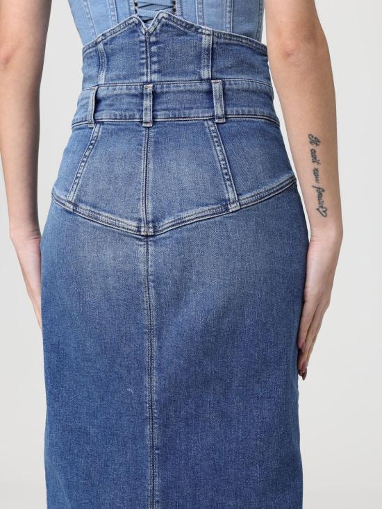 26SS 엘리자베타프랜치 데님 스커트 GJ41I61E2 139 Blue - ELISABETTA FRANCHI