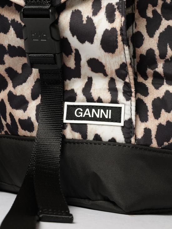26SS 가니 레오파드 테크 백팩 A4757 943 Brown - GANNI