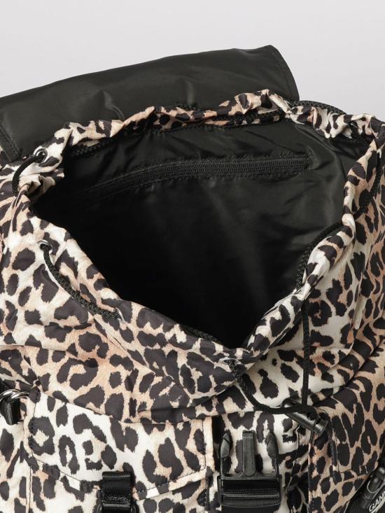 26SS 가니 레오파드 테크 백팩 A4757 943 Brown - GANNI