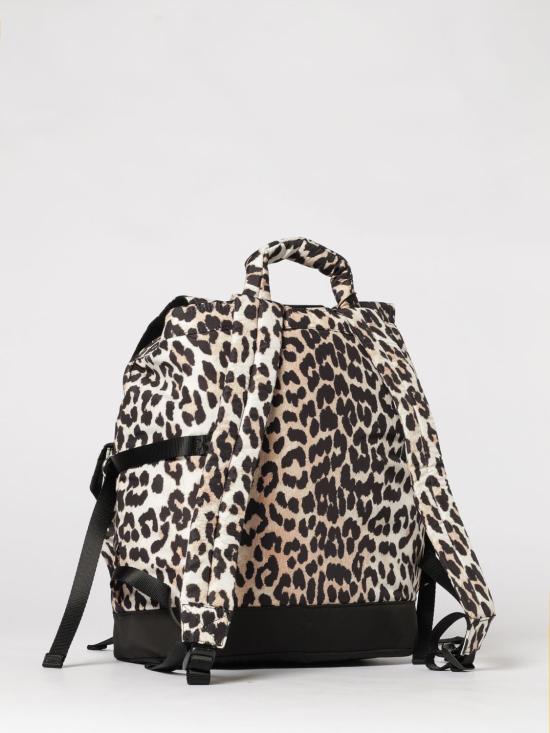 26SS 가니 레오파드 테크 백팩 A4757 943 Brown - GANNI