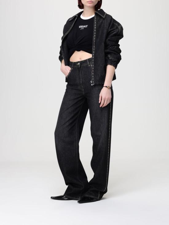 26SS 베르사체 반팔 티셔츠 10228871A16685 2B020 Black - VERSACE