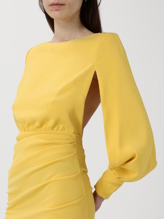 26SS 엘리자베타프랜치 롱 원피스 ABR2861E2 FA5 Yellow - ELISABETTA FRANCHI