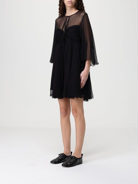 26SS 끌로에 롱 원피스 CH26SRO87001 001 Black - CHLOE