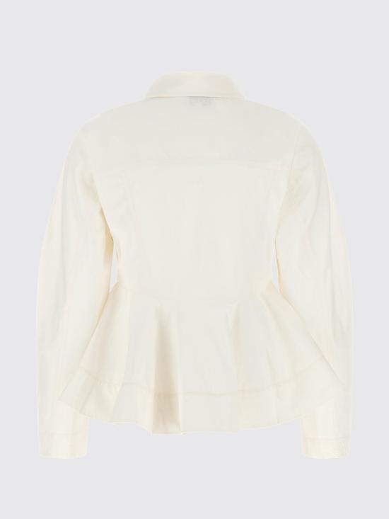 26SS 가니 페플럼 셔츠 W1002 135 White - GANNI