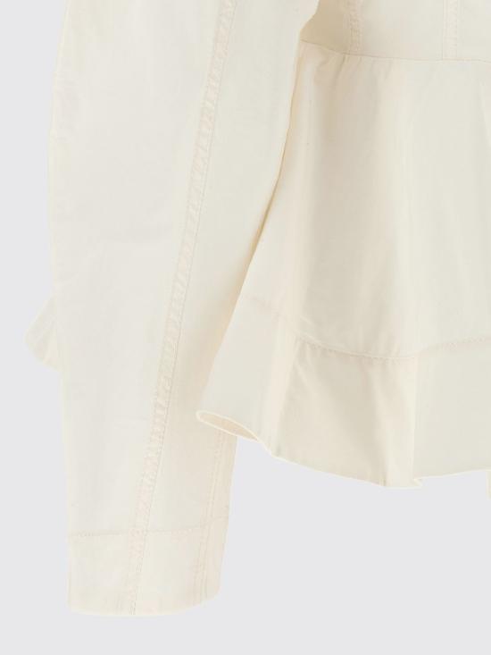 26SS 가니 페플럼 셔츠 W1002 135 White - GANNI