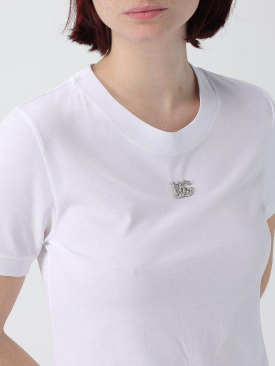 26SS 돌체앤가바나 반팔 티셔츠 F8N08ZG7B3U W0800 White - DOLCE & GABBANA