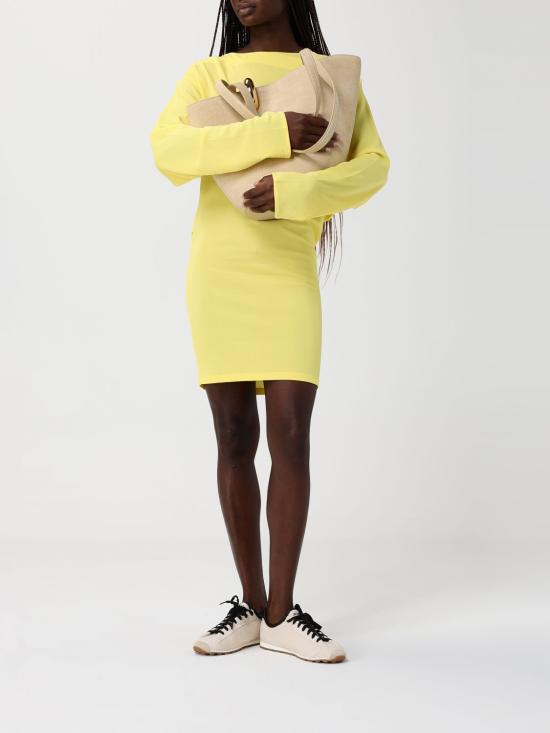 26SS 자크뮈스 롱 원피스 26EDRW00823AJ00253 250 Yellow - JACQUEMUS