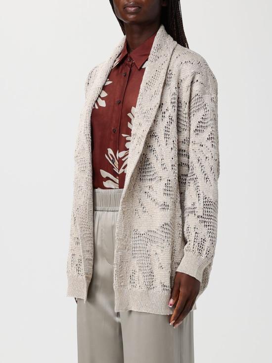 26SS 브루넬로 쿠치넬리 대즐링 워터 릴리 가디건 MDT771006 C8925 Beige - BRUNELLO CUCINELLI